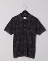 Billy Reid Stained Glass Sweater Polo - Olive In Olive