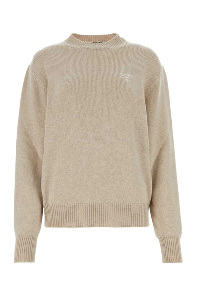 Prada Knitwear In Beige O Tan