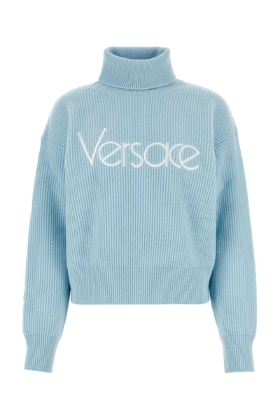 Versace Knitwear In Blue