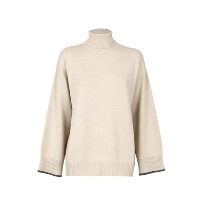 Brunello Cucinelli Cashmere Sweater In Beige