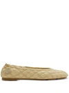 BURBERRY BURBERRY LEATHER BALLET FLATS