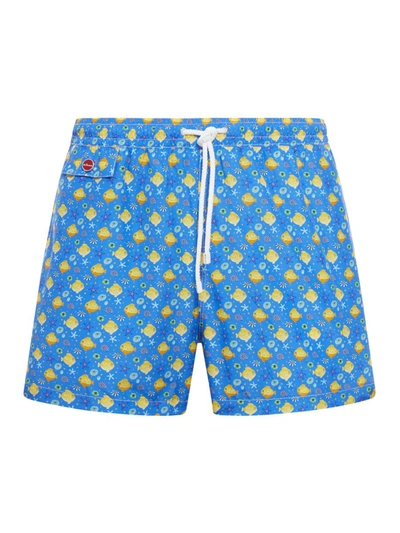 Kiton Swim Shorts Swimwear In Blue