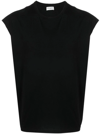 Saint Laurent T-shirt In Black