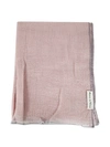 Oats & Rice Crepe Wool Shawl In Pink & Purple