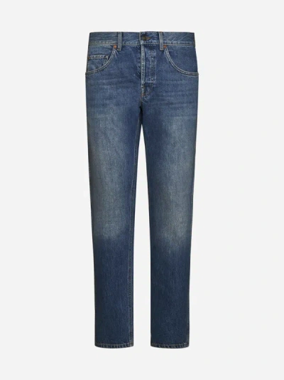 Gucci Straight Leg Jeans In Blue