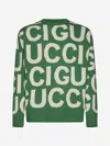 Gucci Wool Sweater With Intarsia In Green