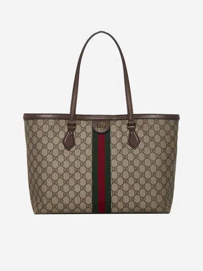 Gucci Ophidia Gg Medium Tote Bag In Beige