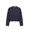 Brunello Cucinelli Round-neck And Long-sleeved Sweater In Blue