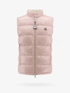 Moncler Padded Sleeveless Quilted Bodywarmer In Pink