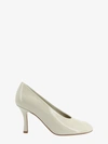 Burberry 85 Classic Patent Leather Pumps In White