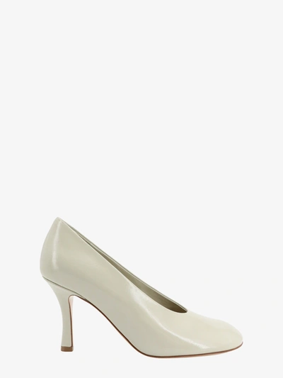 Burberry Leather Baby Pumps In White