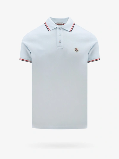 Moncler Polo Shirt In Blue