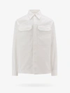 Jil Sander Long-sleeved Shirt With Flap Pockets In Neutral