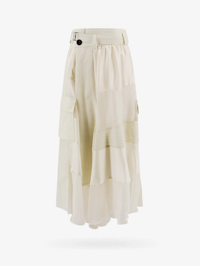 Sacai Skirt In White