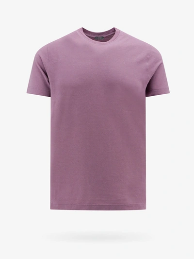 Zanone T-shirt In Purple