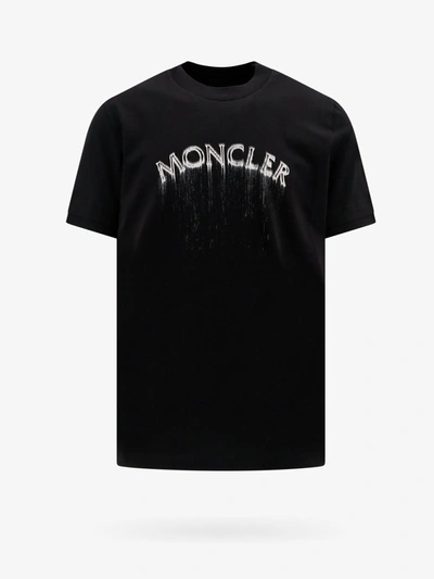 Moncler Logo-print Cotton T-shirt In Black