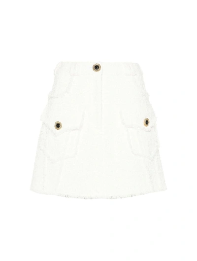 Balmain Mini Skirts In White
