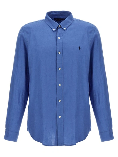 Polo Ralph Lauren Logo Shirt In Azul Claro