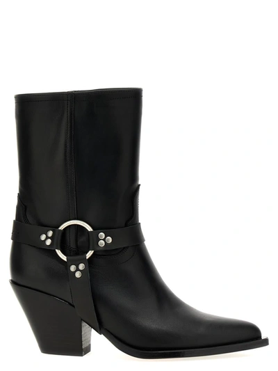 Sonora Stivaletti Atoka In Nappa Nera Donna In Black