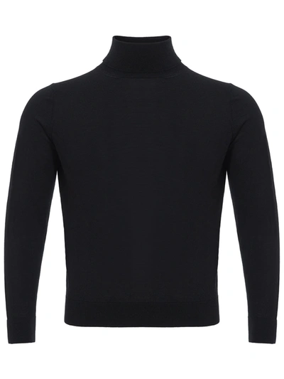 Colombo Black Cashmere Turtle Neck Sweater