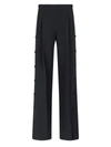 Ermanno Scervino Trousers Wide Leg Elastic Waistband In Black