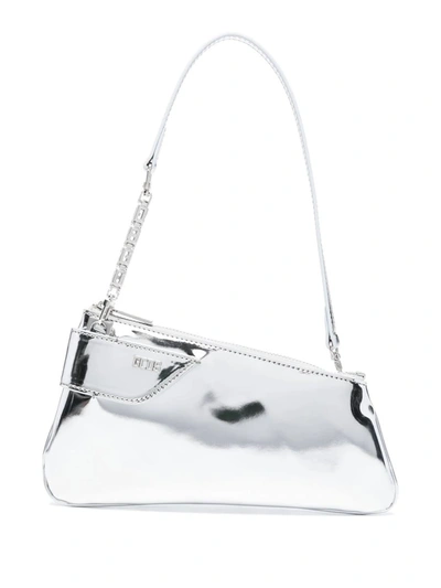 Gcds Comma Notte Leather Bag In Grey