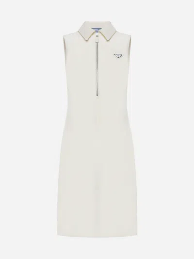 Prada Dress Faille In Ivory