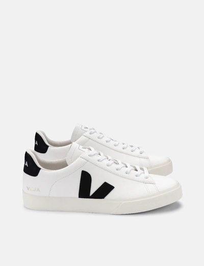 Veja Campo Chromefree Leather Extra White Black Trainers