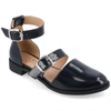 Journee Collection Constance Buckle Sandal In Blue