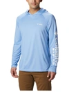 Columbia Men's Terminal Tackle Upf 50 Hoodie In Blue