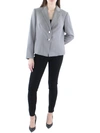 LE SUIT WOMENS KNIT LONG SLEEVES TWO-BUTTON BLAZER