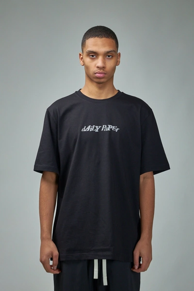Daily Paper Mens Black Unified Logo-print Cotton-jersey T-shirt