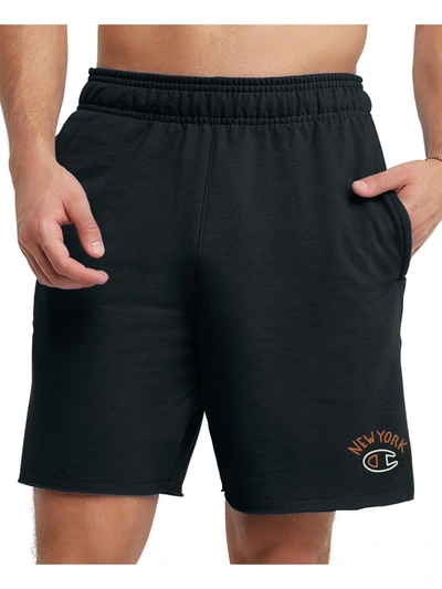 Champion Men's Big & Tall Powerblend Standard-fit 10" Fleece Shorts In Black