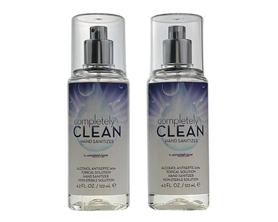 Completely Bare Completely Clean Hand Sanitizer Unisex 2 Pack - 4.2 oz / 122 ml - Spray - 80% Alcohol Antiseptic In White