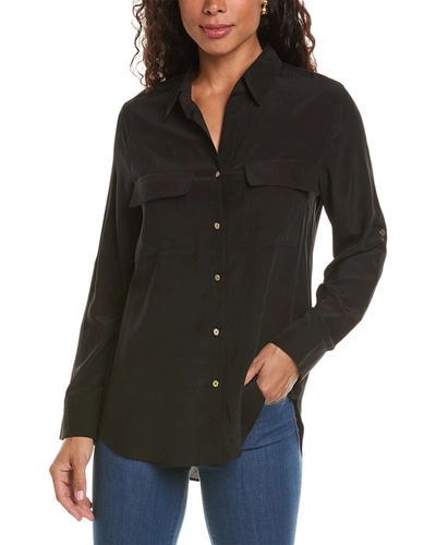 Jaclyn Smith Utility Shirt In Black