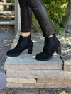 Ateliers Women's Ruby Heeled Ankle Boot In Black In Black
