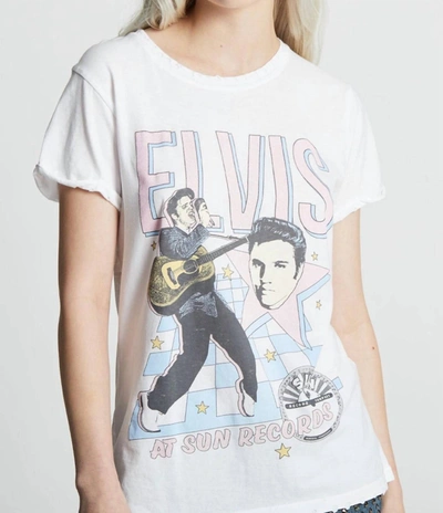 Recycled Karma Elvis At Sun Records Tee In White