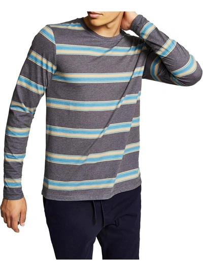 And Now This Mens Crewneck Long Sleeves T-shirt In Blue