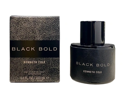Kenneth Cole Black Bold Eau De Parfum For Men 3.4 oz / 100 ml - Spray In White