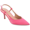Journee Collection Collection Women's Knightly Wide Width Pump In Pink