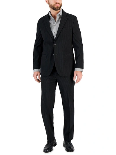 Nautica Mens Modern-fit Bi-stretch Suit In Black