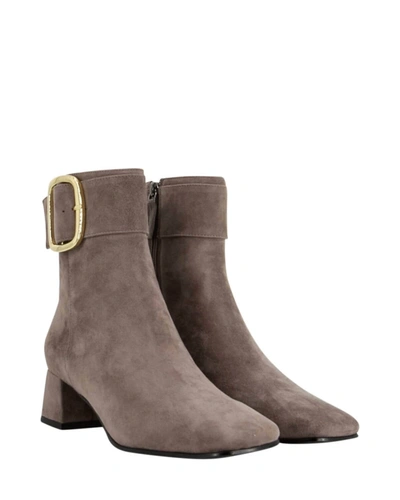 Bibi Lou Women's Lora Buckle Top Boot In Gris In Grey