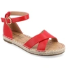Journee Collection Womens Lyddia Heeled Sandals In Red