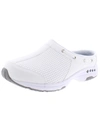Easy Spirit Travel Port 67 Womens Faux Leather Slip On Sneakers In White