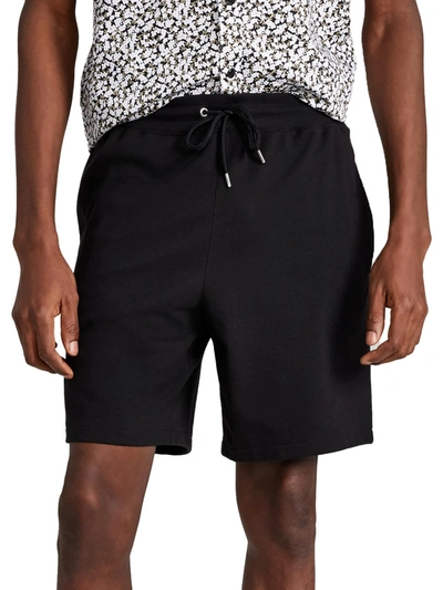Inc Mens French Terry Pull On Casual Shorts In Black
