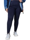 Spanx Faux Suede Leggings In Blue