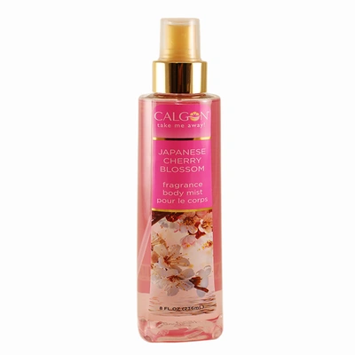 Calgon Japanese Cherry Blossom Body Mist For Women 8 oz / 236 ml In Pink