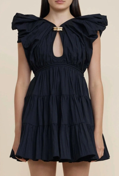 Acler Conara Cut-out Minidress In Black