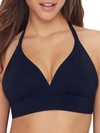 Miss Mandalay Women's Icon Wire-free Halter Bikini Top In Black In Black