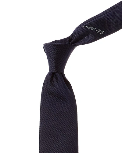 Ted Baker Glycon Navy Silk Tie In Blue